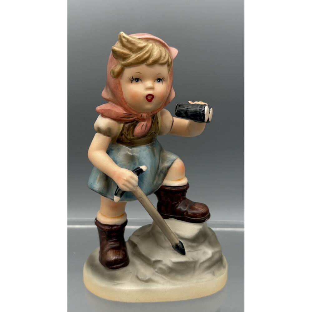 Vintage Royal Crown Hiker Boy Porcelain Figurine 44/817 Statue 6" Tall